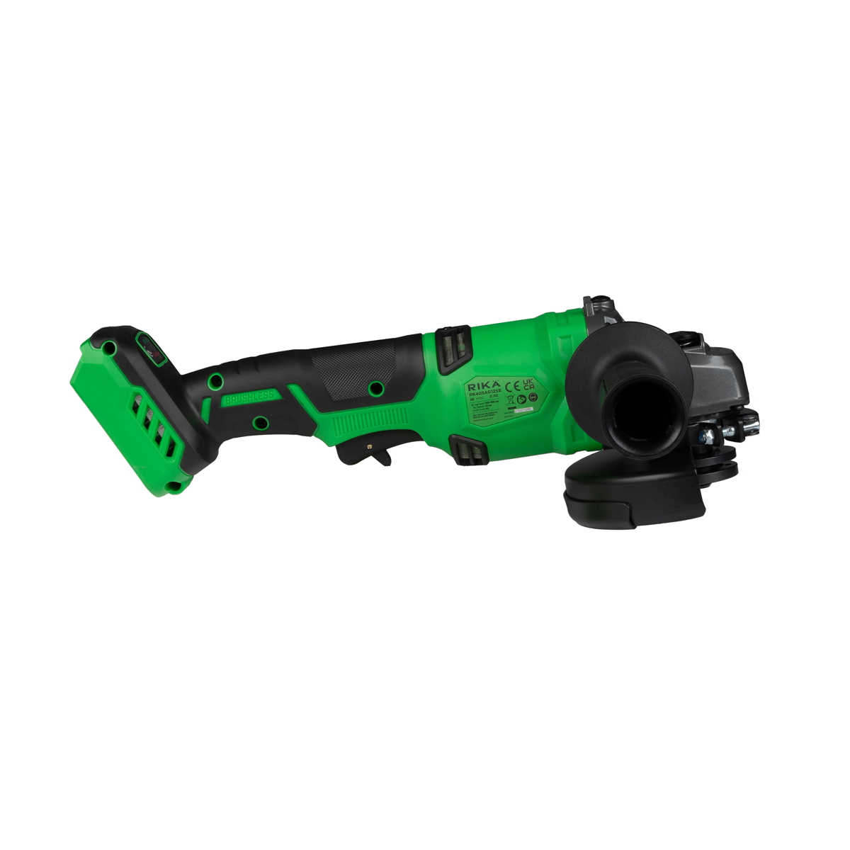 Rikä RK40 40V 125mm (5in) Cordless Braking Angle Grinder | Brushless Motor | Body Only